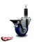 Service Caster 3.5'' Blue Poly Swivel 1-1/8'' Expanding Stem Caster with Brake SCC-EX20S3514-PPUB-BLUE-PLB-118 - alternate 4